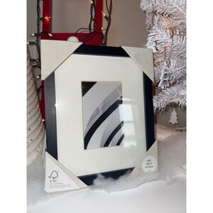 Made By Design Thin Black Gallery Frame 8x10 Matted to 4x6 Wall Mount